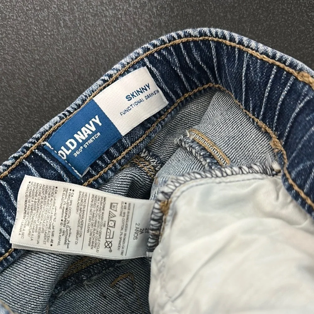 Old Navy Blue Distressed Jeans Relaxed Fit